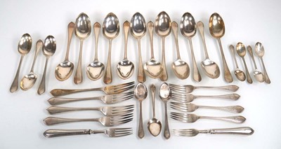 Lot 423 - A suite of Victorian silver cutlery, each with...