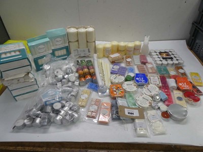 Lot 3564 - Selection of candles, tea lights, wax melts etc