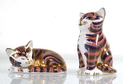 Lot 320 - Two Royal Crown Derby paperweights, each...