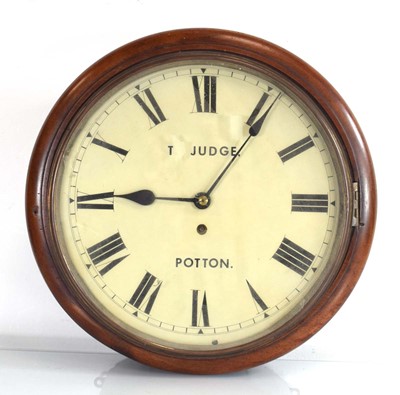 Lot 146 - A late 19th/early 20th century wall clock, the...