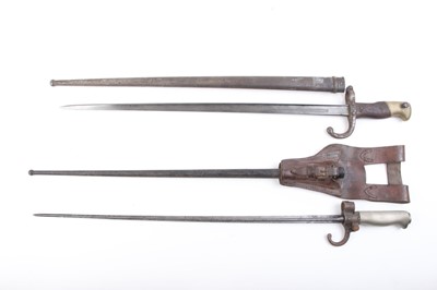 Lot 90 - French M1874 Gras bayonet dated 1875 in steel...