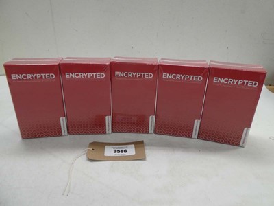 Lot 3586 - 5 x Encrypted card games