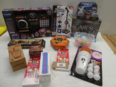 Lot 3588 - Selection of toys including vtech Kidi DJ Mix...