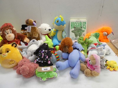 Lot 3595 - Selection of soft cuddy toys including...