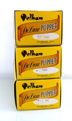 Lot 194 - Three DeLuxe Pelham puppets: Bimbo, King and...