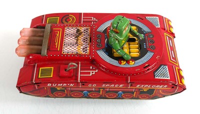 Lot 201 - A Japanese KO (Yoshiya) tinplate 'Bump and Go'...