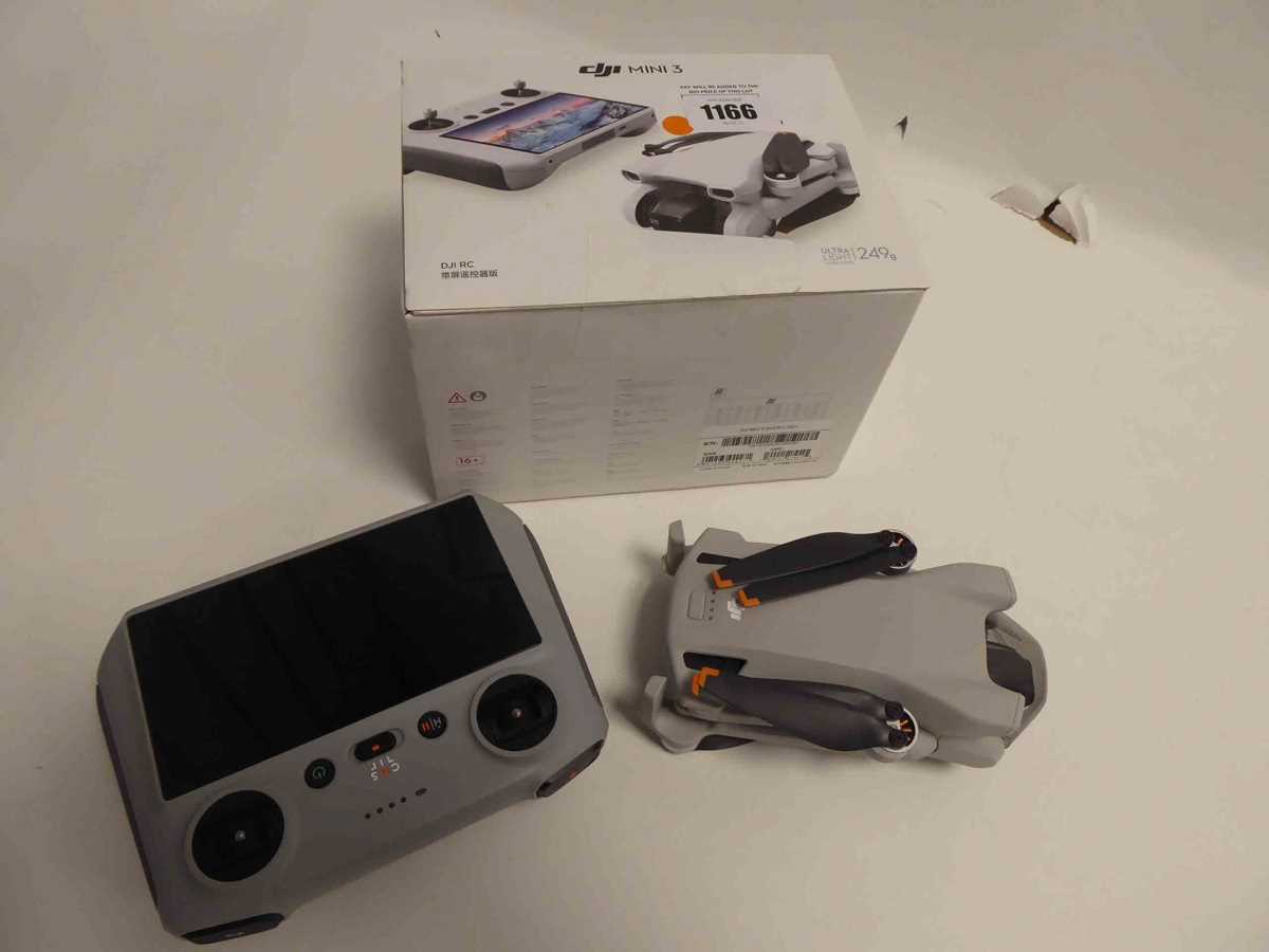 Lot 1166 - DJI Mini 3 drone, model RM330, boxed with...