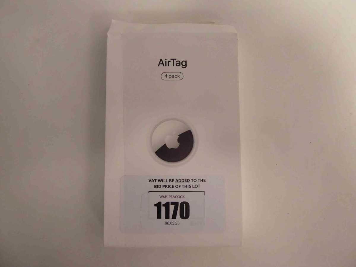 Lot 1170 - Apple AirTag 4-pack, model 2187, boxed