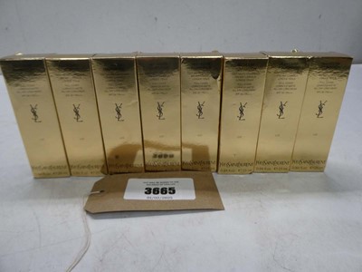 Lot 3665 - 8 x Yves Saint Laurent all hours foundation 25ml