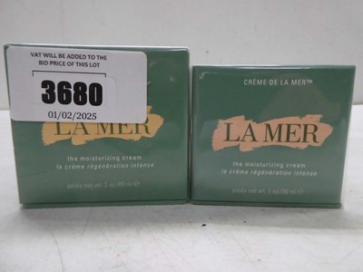 Lot 3680 - 2 x La Mer moisturizing cream 60ml & 30ml