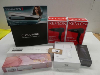 Lot 3706 - Revlon hair dryers, Cloud Nin curling wand...