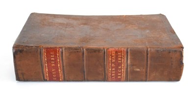 Lot 96 - The Christian's Family Bible, 1811. Large...