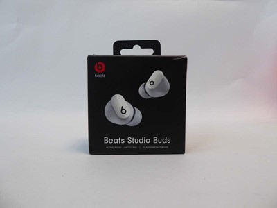 Lot 1182 - Beats Studio Buds, white, boxed with charging...