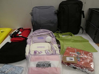 Lot 3740 - Backpacks, holdall, gift bags, tote bag etc