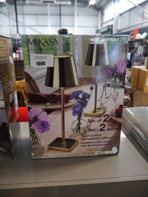 Lot 1257 - Boxed pair of Mikasa Home Accents touch lamps