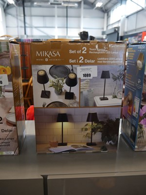 Lot 1258 - Boxed pair of Mikasa Home Accents touch lamps