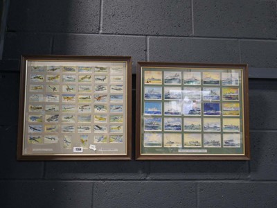 Lot 1264 - 2 framed sets of Gallagher Ltd. cards...