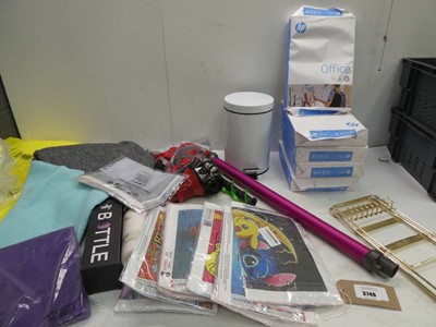 Lot 3746 - Mixed bag including HP A4 paper, vacuum...