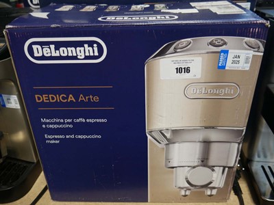 Lot 1016 - Boxed De'Longhi Dedica Arte coffee machine