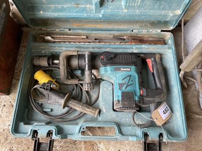 Lot 482 - (No VAT) Makita HR4000C 110v demolition hammer...