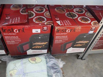 Lot 1114 - 2 boxed Instant Gourmet air fryer ovens