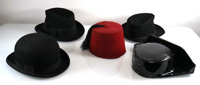 Lot 88 - Five collectable hats comprising a patent...