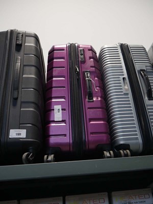 Lot 1174 - 2 piece Samsonite luggage set in purple