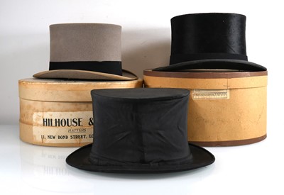 Lot 89 - Three collectable hats comprising a grey...