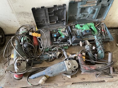 Lot 485 - (No VAT) Pallet of various cordless and 110V...