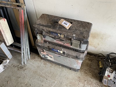 Lot 486 - (No VAT) Wickes two stack toolbox with...