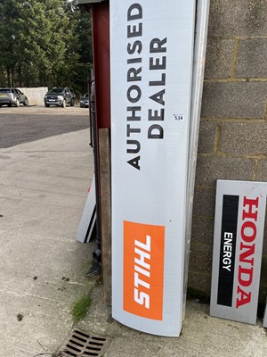 Lot 534 - Stihl 'authorised dealer' aluminium sign