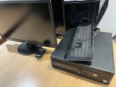 Lot 552 - HP ProDesk Intel Core i5 desktop computer with...