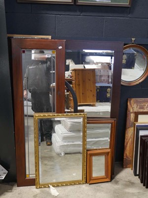 Lot 1263 - Assorted mirrors (9)