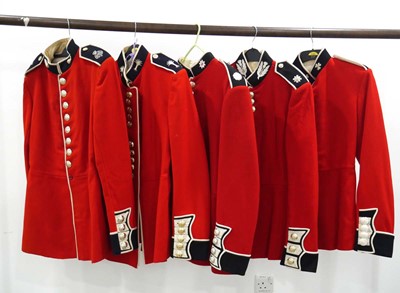 Lot 33 - Five red military dress jackets (5)