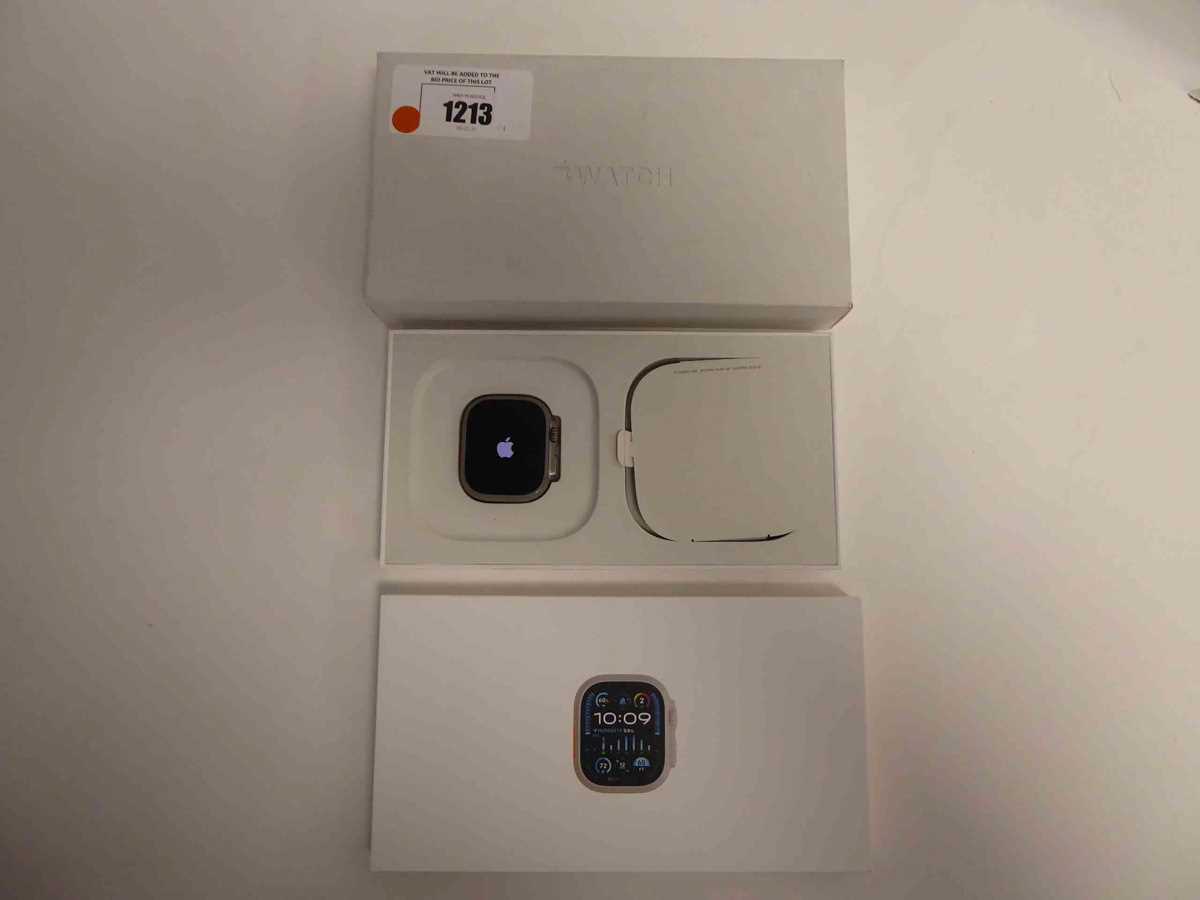 Lot 1213 - Apple Watch Ultra 2 49mm, Titanium Blue Ocean...