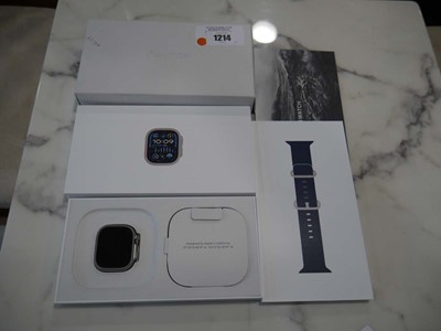 Lot 1214 - Apple Watch Ultra 2 49mm, Titanium Blue Ocean...