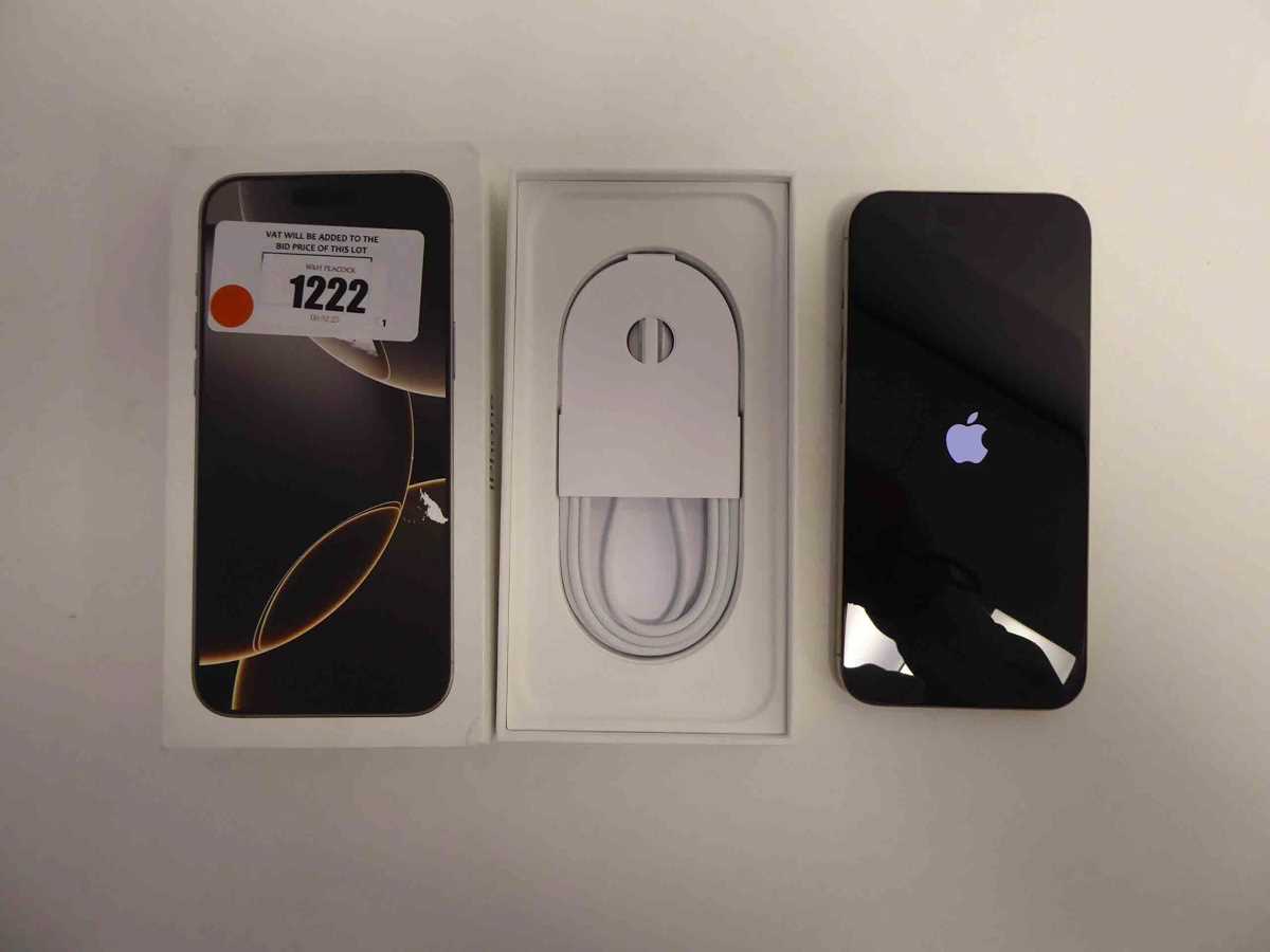 Lot 1222 - Apple iPhone 16 Pro Max, Natural Titanium,...