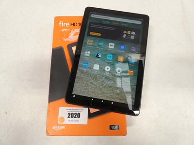 Lot 2020 - Fire HD 10 13th Gen 32GB tablet with box and...