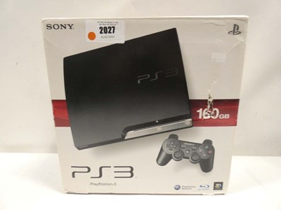 Lot 2027 - Sony PS3 160GB console with box and accessories