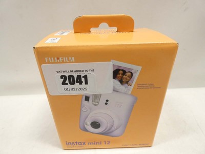 Lot 2041 - Fujifilm Instax Mini 12 instant camera, boxed...