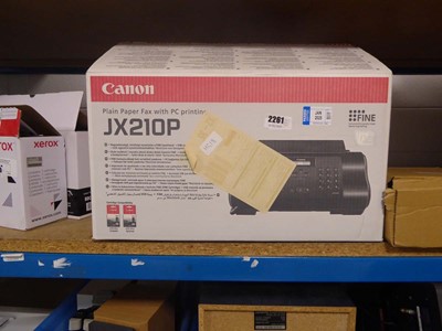 Lot 2261 - Canon plain paper FAX with PC printing JX210P...