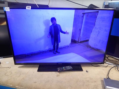 Lot 2391 - Panasonic 43" TV model TX3BO23 with stand and...