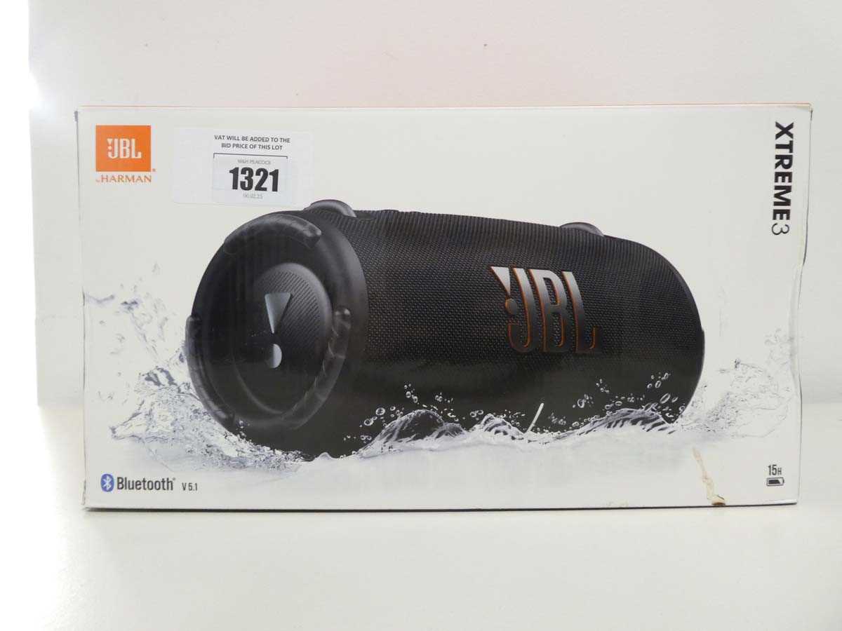 Lot 1321 - JBL XTREME3 portable bluetooth speaker, boxed