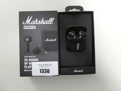 Lot Marshall Minor III wireless headphones, boxed...