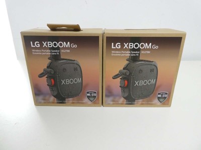 Lot LG XBOOM Go portable bluetooth speaker 2-pack,...