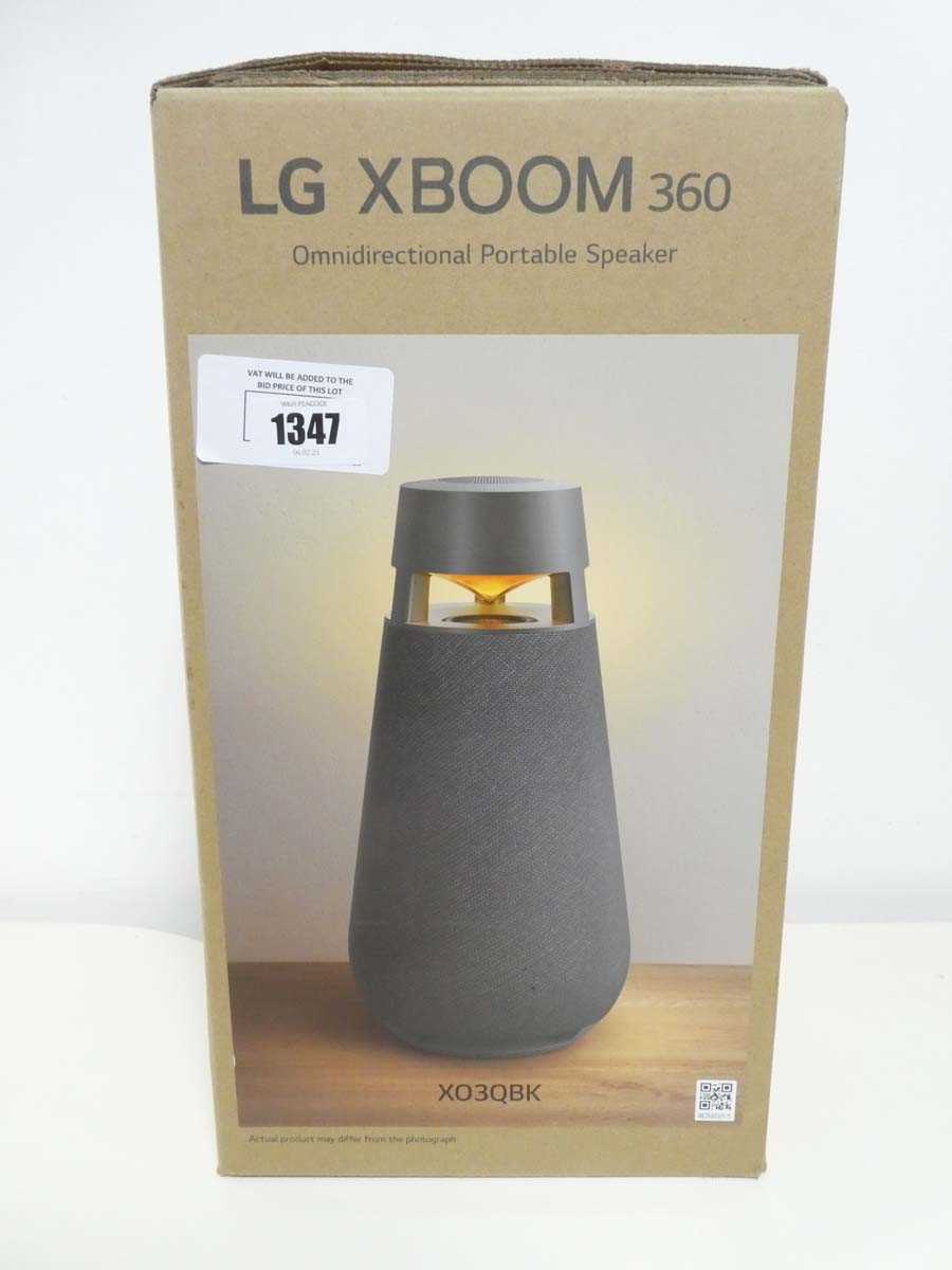 Lot 1347 - LG XBOOM 360 Omnidirectional portable speaker,...