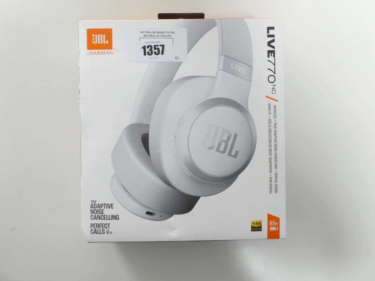 Lot 1357 - JBL LIVE770 NC wireless noise cancelling...