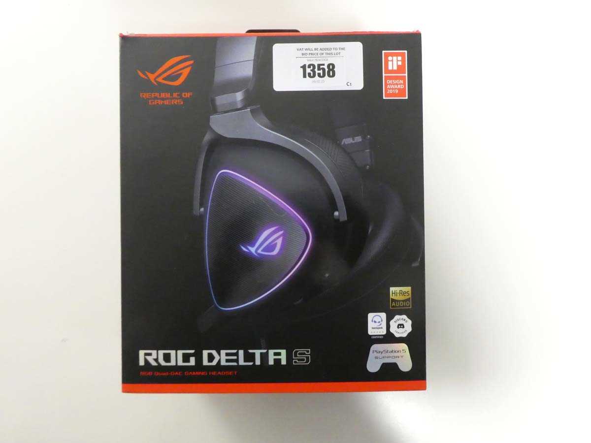 Lot ROG Delta S RGB Quad-DAC gaming headset, boxed