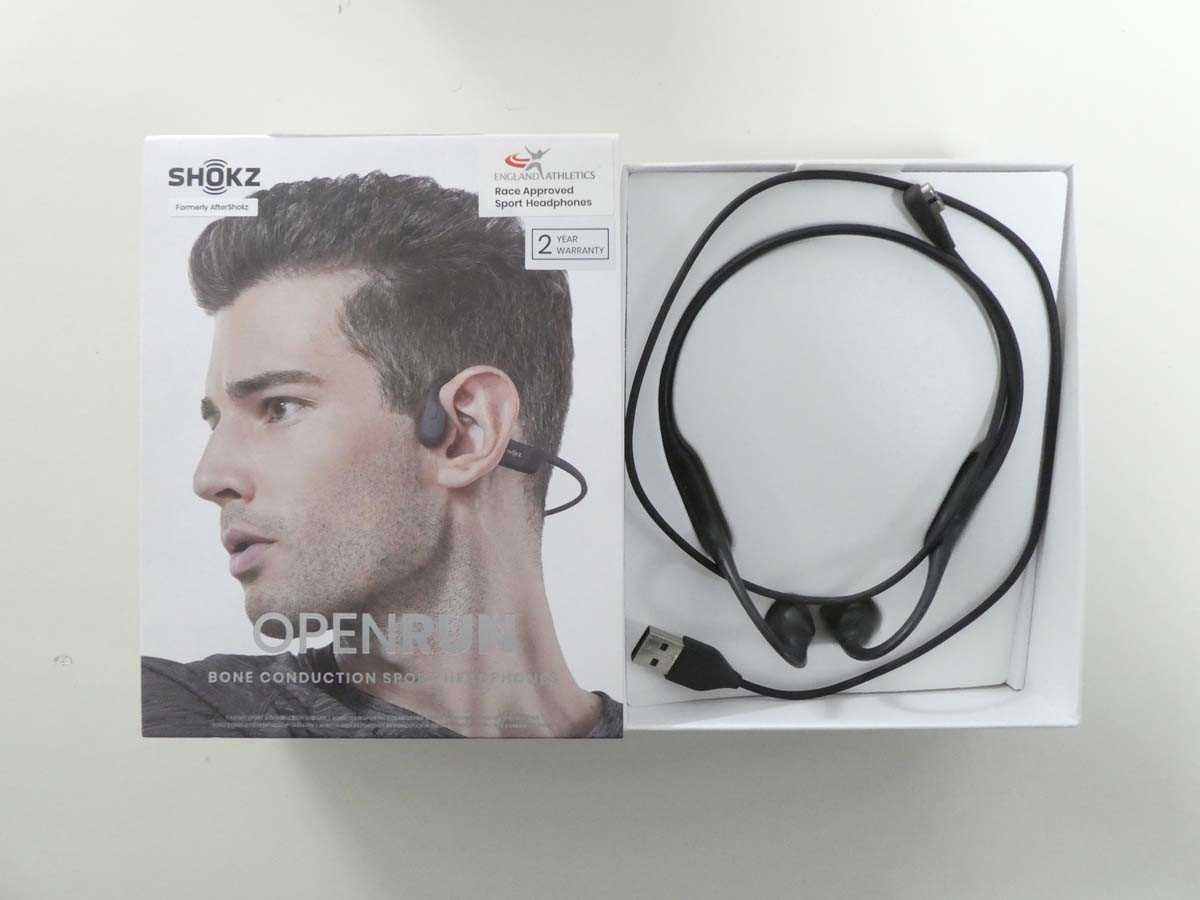 Lot 1362 - SHOKZ OpenRun bone conduction sport headphones,...