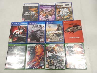 Lot 2059 - 3x PS5 games, 4x PS4 games and 3x Xbox Series...